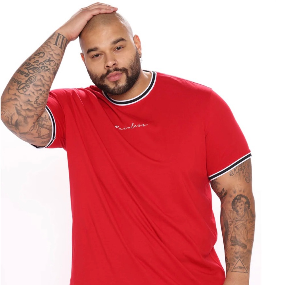 Fashion Nova Red Painless Tee Shirt